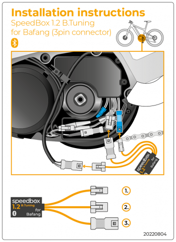 Speedbox 1.2 BT voor Bafang | 3-pin Connector