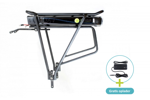 E-Drive Bagagedrager + Accu | 36V | 13ah | 468Wh | Inclusief Oplader