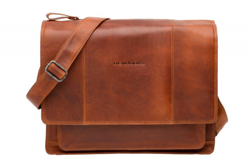 New Looxs Fellini Laptoptas | 15 Inch | 19 Liter | Cognac Leer