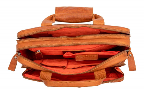 New Looxs Cali Laptoptas | 15 Inch | 17 Liter | Bruin Leer