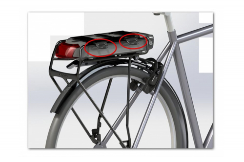 Koga | Bevestigingsclips fietstas aan E-bike