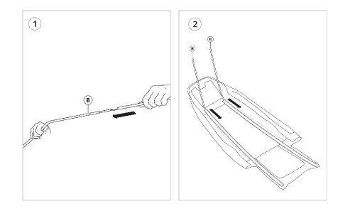Tentstok Urban Arrow Regenhuif Plus