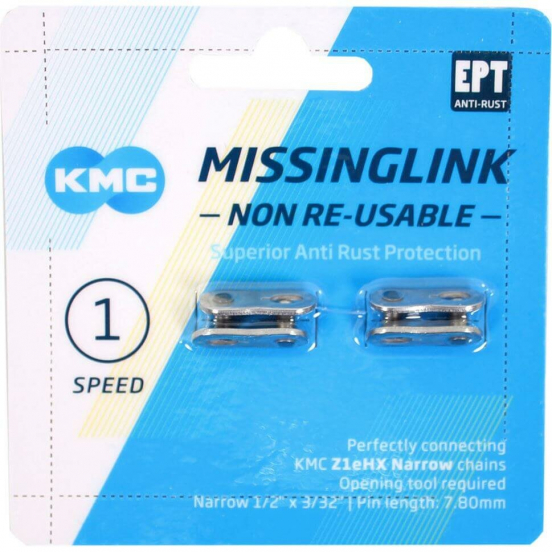 KMC Kettingschakel MissingLink | Z1eHX 3/32 Narrow EPT | Zilver