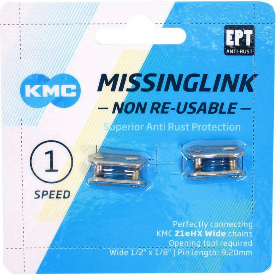 KMC Kettingschakel MissingLink | Z1eHX 1/8 EPT | Zilver
